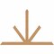 Ekena Millwork Saratoga Timber Gable Bracket, Western Red Cedar, 108"W x 72"H x 5 1/2"D x 5 1/2"F, 16/12 Pitch GBW108X72X0606SAR00SWR - alternate 1